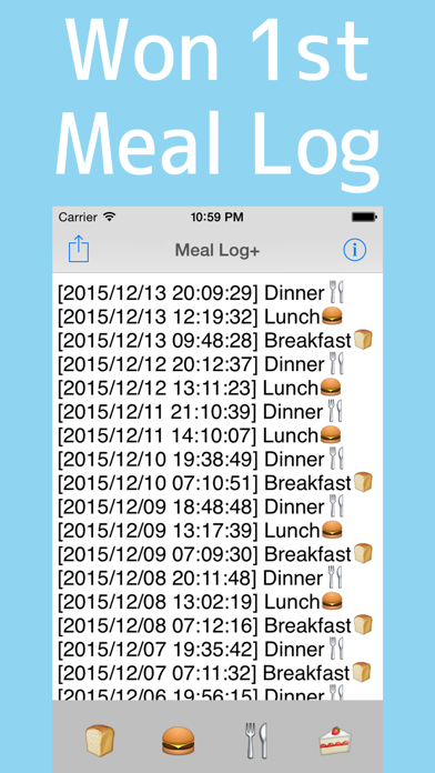 Meal Log Pro Screenshot 1