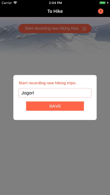 To Hike - Record Altitude