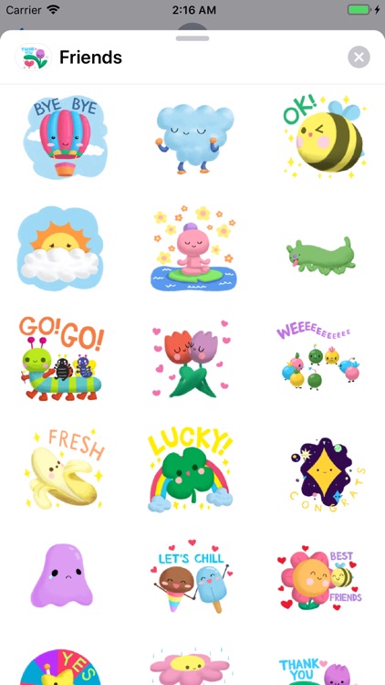 Nature Friends Emoji Sticker