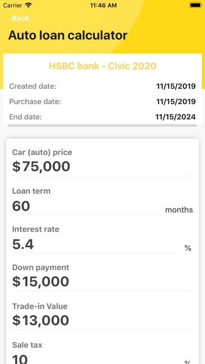 Auto loan calculator, payment screenshot-4