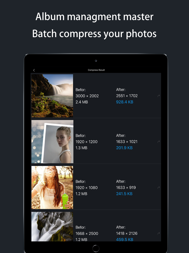 ‎Compresor de video y fotos Screenshot