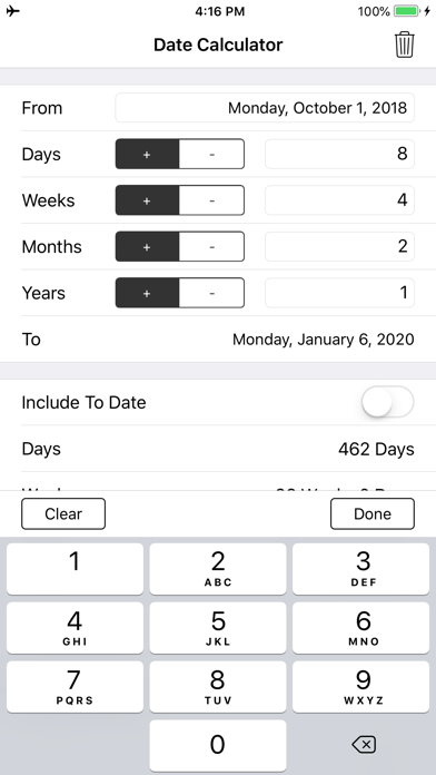 Date and Time Calculator Pro Screenshot 2