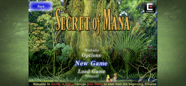 Екранна снимка на Secret of Mana