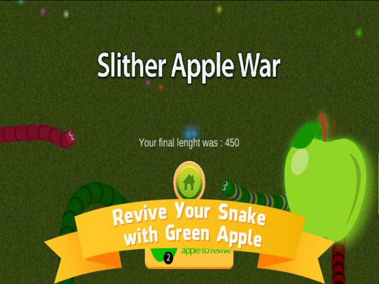 Игра Snake Slither. Apple Eater War