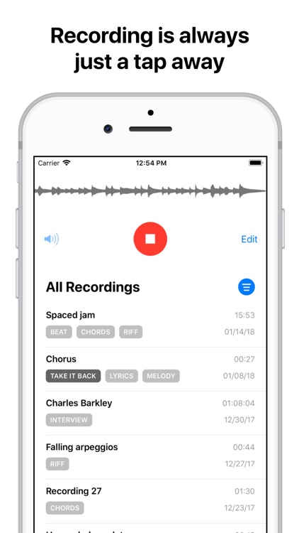 AudioFile – Voice Memos+Notes screenshot-3