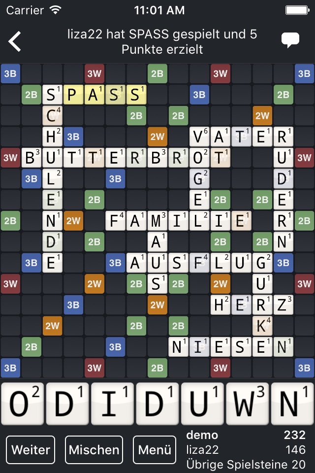 Wordfeud screenshot 3