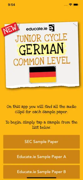 Game screenshot Educate.ie German Exam Audio mod apk