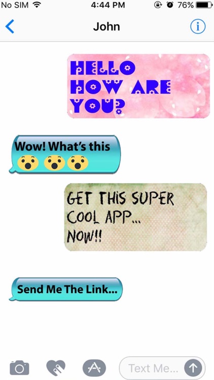 Color Text Message & Emoji Art by saad ullah