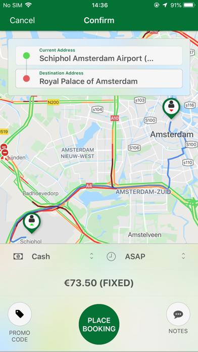 Schiphol Taxi screenshot 3