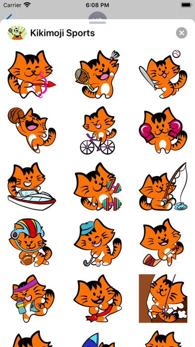Kikimoji Sports - Cat Stickers screenshot 3