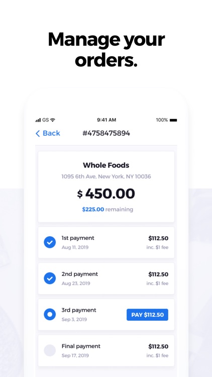QuadPay: Any Store, Split in 4 screenshot-3