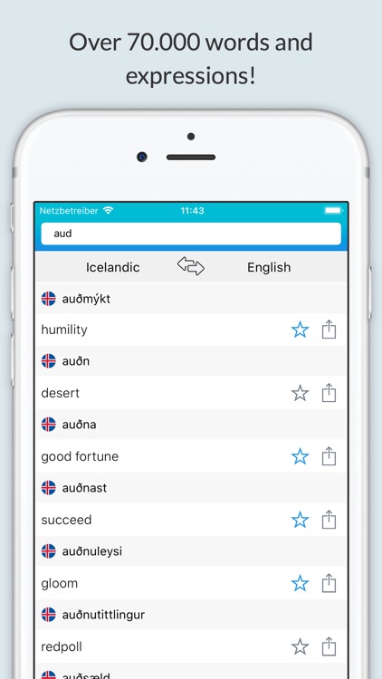 English Icelandic Dictionary +