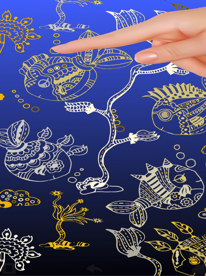 Coloring Game Book sea animals