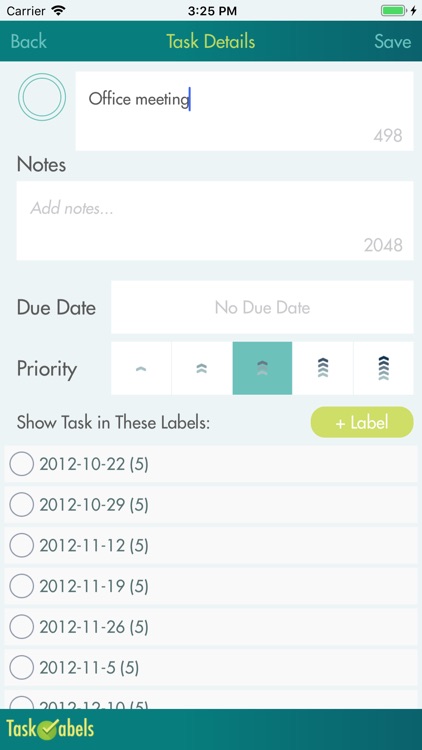 Task Labels - To Do Lists screenshot-1