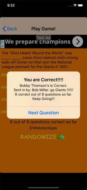 Trivia Game for SF Giants fans(圖8)-速報App