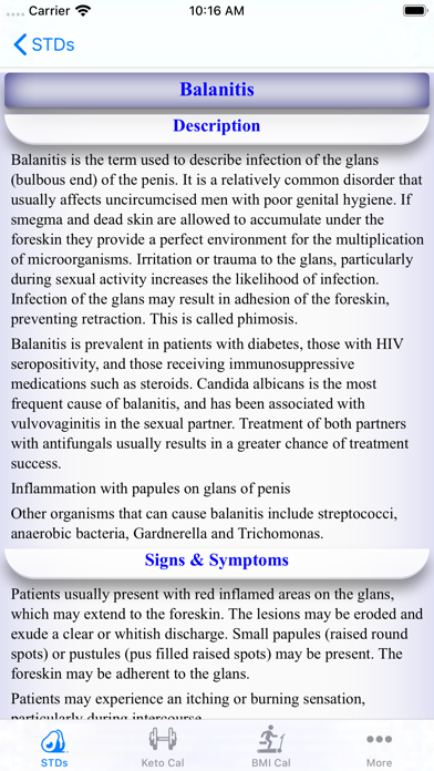 Sexually Transmitted (STDs) screenshot 2