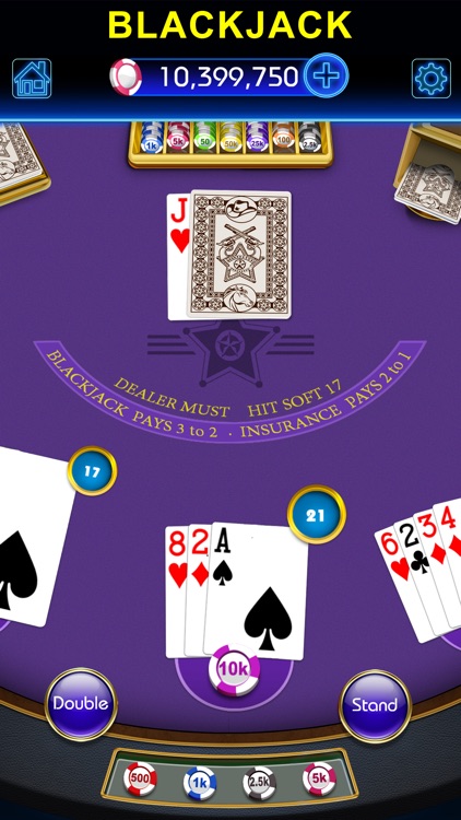 Blackjack-black jack 21 casino screenshot-3