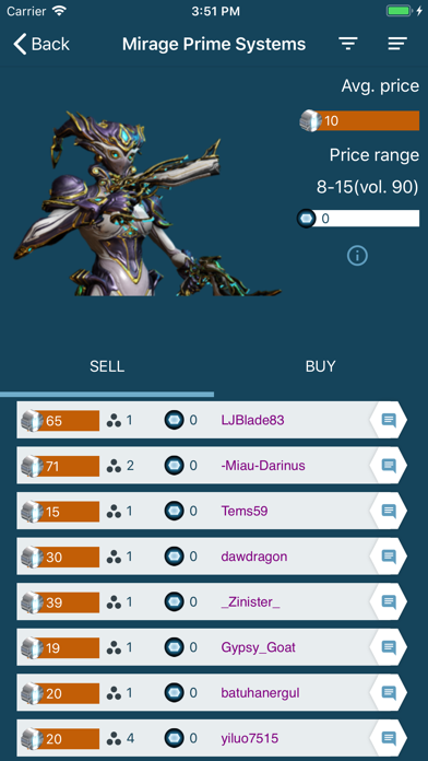 WF market screenshot 3