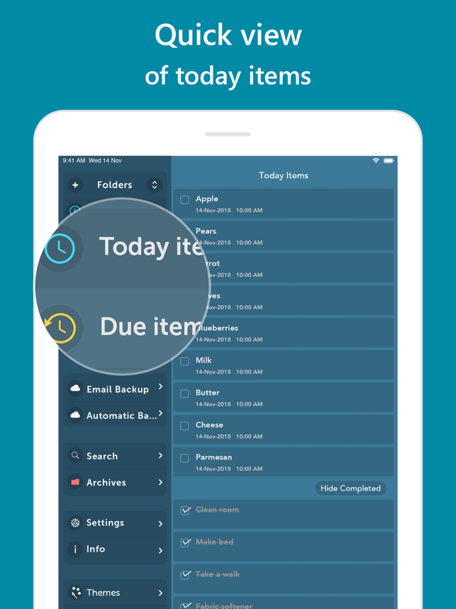 ‎Orderly - Simple to-do lists Screenshot