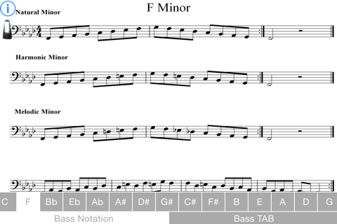 Minor Scales Bass Guitar screenshot 4