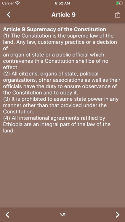 Ethiopian Constitution