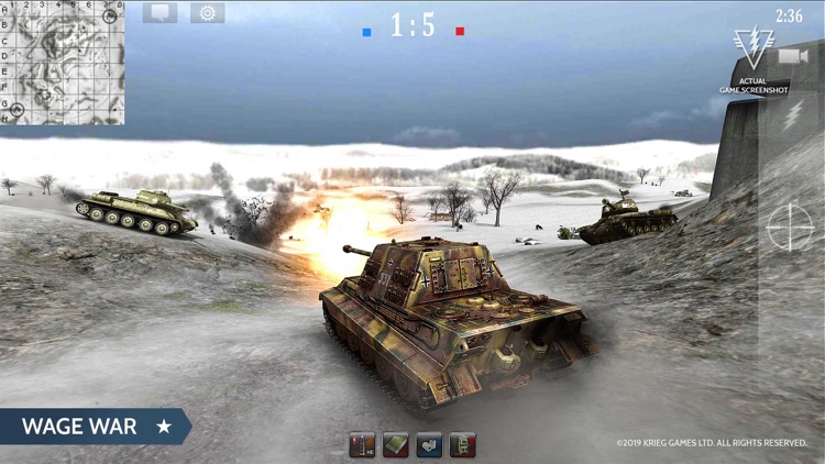 Armored Aces - Tank War Online screenshot-3