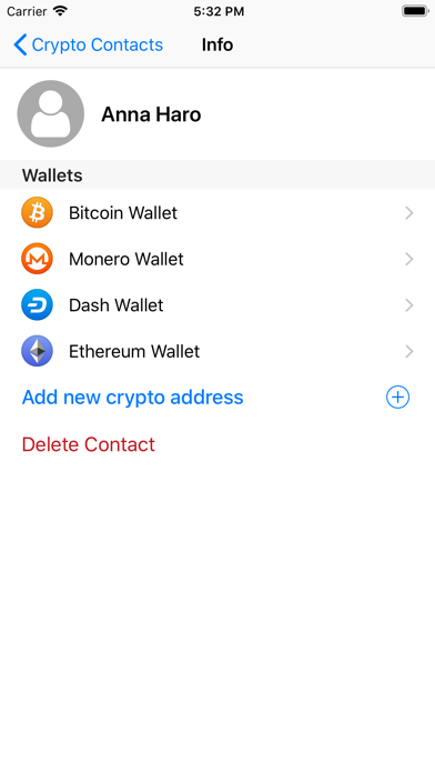 Crypto Contacts screenshot 2