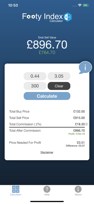 Footy Index Calculator(圖2)-速報App