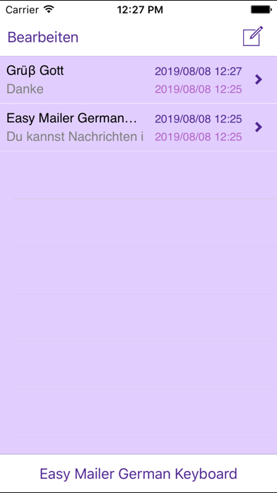 Easy Mailer German Keyboard plus Screenshot 3