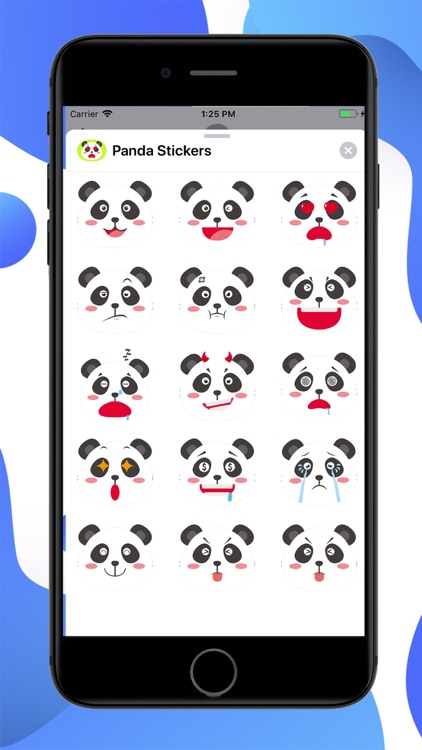 Panda Cartoon Stickers