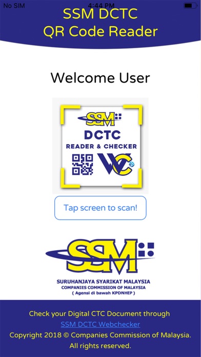 SSM DCTC QR READER screenshot 2