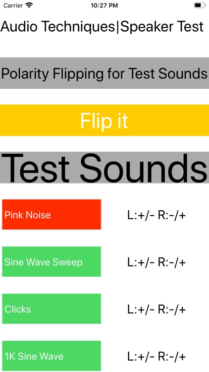 Audio Techniques|Speaker Test