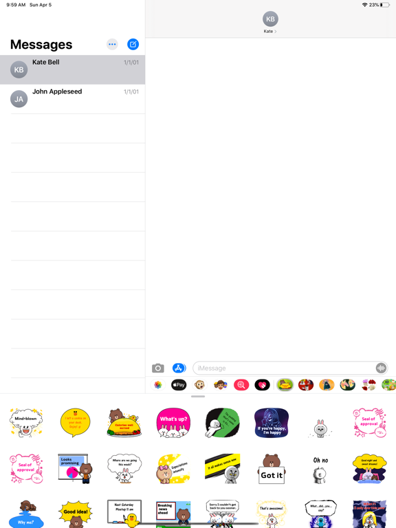 Screenshot #4 pour BROWN & FRIENDS Message Sticke