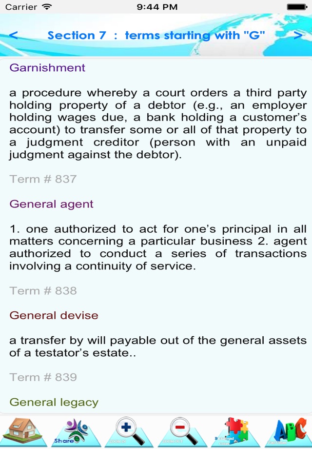 Commercial  Law Terminology screenshot 2