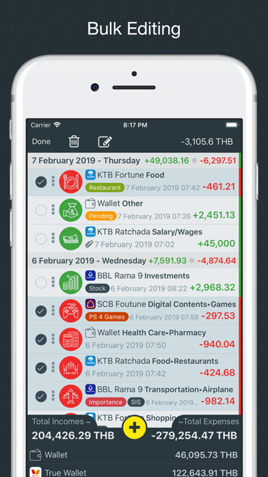 Money Easy - Expense Tracker app screenshot 2 by Pitsanu Potajan - appdatabase.net
