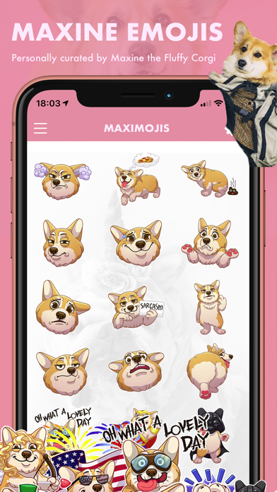 MaxiMojis - Corgi dog stickers screenshot 2