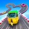 Welcome to the most amazing mega ramp stunt racing game as Rickshaw Stunt Racing - Impossible Tracks