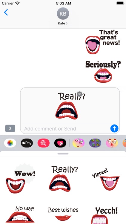 Lips Expression Stickers