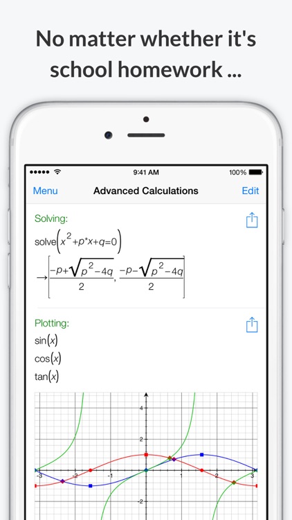 Mathematics with PocketCAS Pro screenshot-1