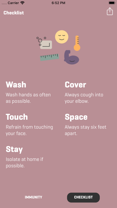 Immunity Checklist screenshot 3