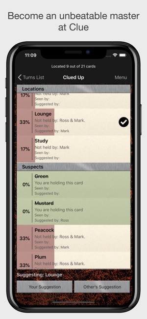 Clued Up Pro: for Clue Game