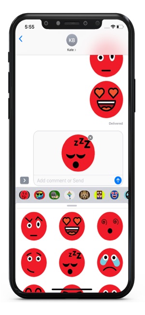 Red Emoji Stickers(圖3)-速報App