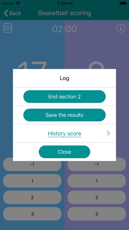 Ball game scoring screenshot-3