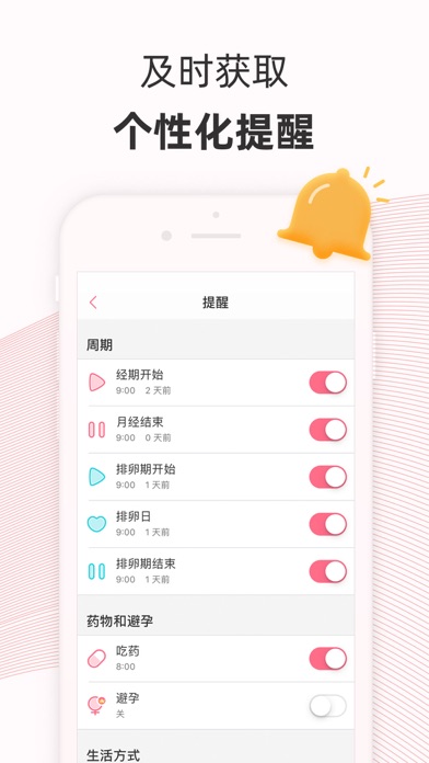 pinkbird大姨媽月經期助手 - 排卵期計算器 對於windows pc:免費下載(