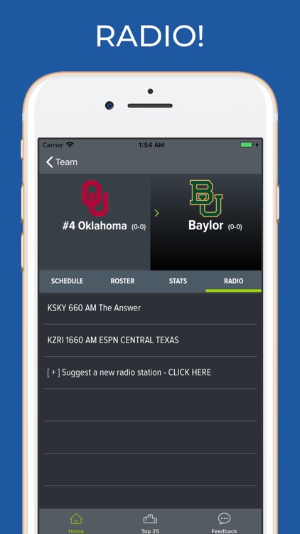 Baylor Football Schedules
