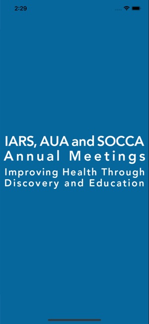 IARS AUA and SOCCA Meetings