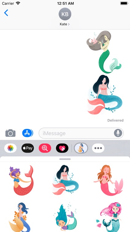 Queen Mermaid Stickers