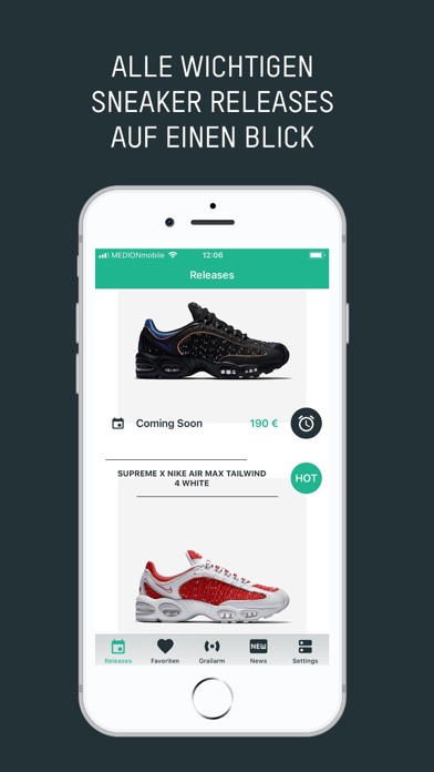 Grailify Sneaker Releases by edquadrat GmbH (iOS, United Nike Air Max 97 OG Black Blue Grailify Sneaker Releases