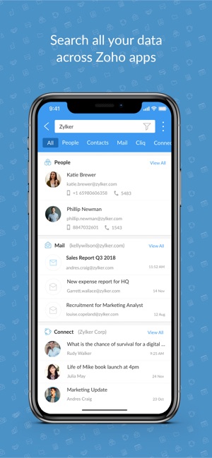 Search across Zoho- Zia Search