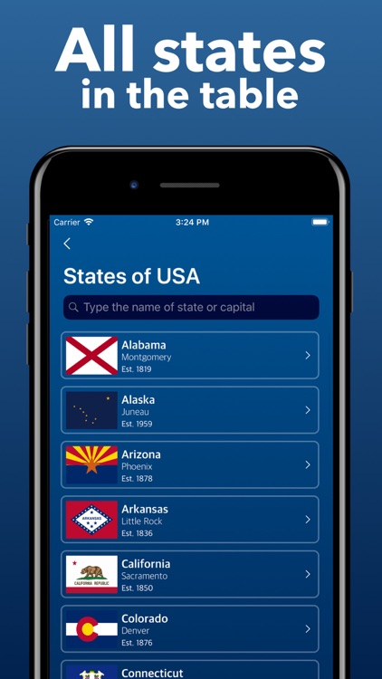 The US States and capitals App screenshot-6